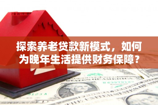 偃师探索养老贷款新模式，如何为晚年生活提供财务保障？