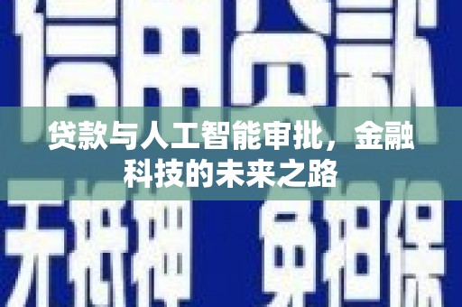 偃师贷款与人工智能审批，金融科技的未来之路