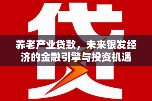 偃师养老产业贷款，未来银发经济的金融引擎与投资机遇