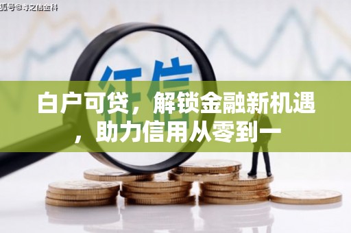 偃师白户可贷，解锁金融新机遇，助力信用从零到一