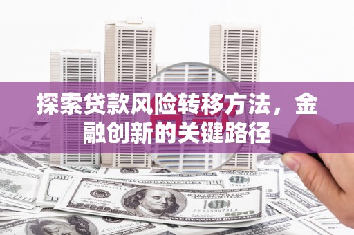 偃师探索贷款风险转移方法，金融创新的关键路径