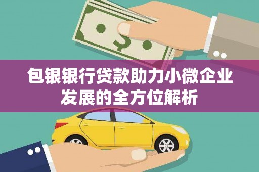 偃师包银银行贷款助力小微企业发展的全方位解析