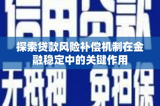 偃师探索贷款风险补偿机制在金融稳定中的关键作用