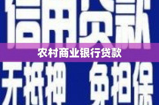 偃师农村商业银行贷款