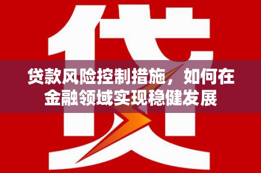 偃师贷款风险控制措施，如何在金融领域实现稳健发展
