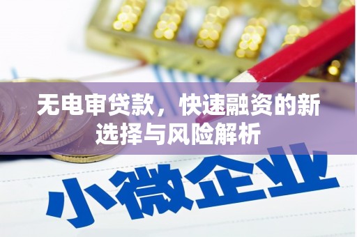 偃师无电审贷款，快速融资的新选择与风险解析