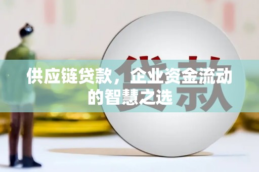 偃师供应链贷款，企业资金流动的智慧之选