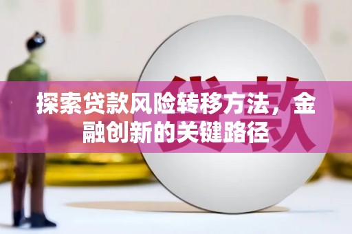 偃师探索贷款风险转移方法，金融创新的关键路径