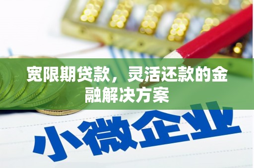 偃师宽限期贷款，灵活还款的金融解决方案