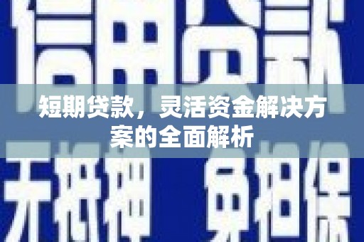 偃师短期贷款，灵活资金解决方案的全面解析