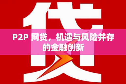 偃师P2P 网贷，机遇与风险并存的金融创新