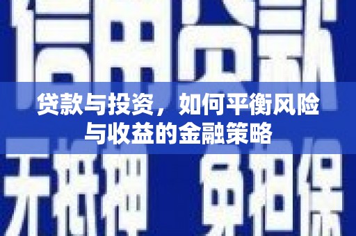 偃师贷款与投资，如何平衡风险与收益的金融策略